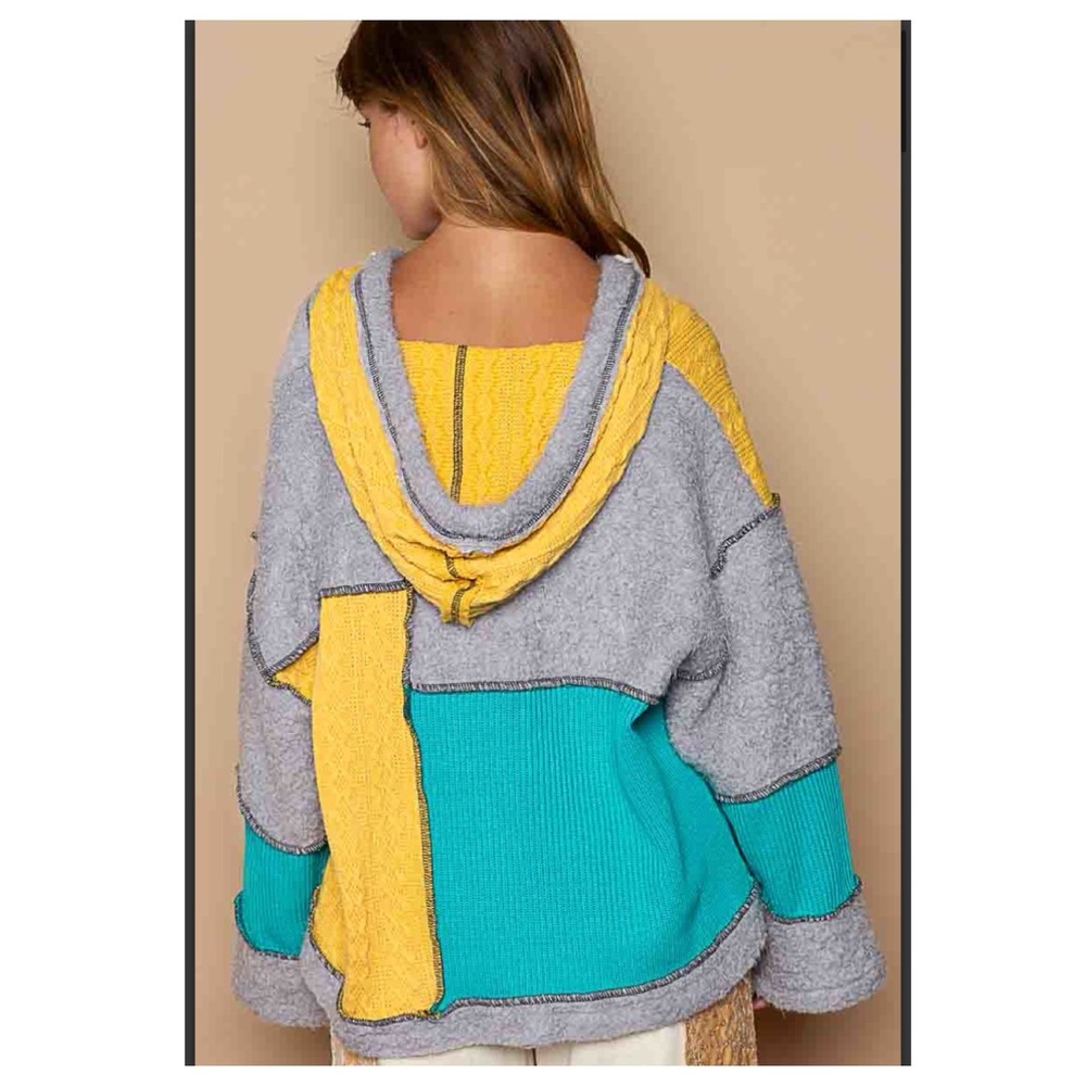 CLEARANCE $35 start 111 POL hooded Sherpa fleece jacket - Picture 5 of 6